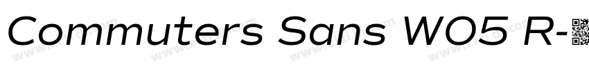 Commuters Sans W05 R字体转换